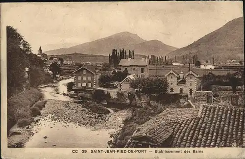 Saint-Jean-Pied-de-Port Etablissement des Bains / Saint-Jean-Pied-de-Port /Arrond. de Bayonne