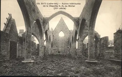 Batz-sur-Mer Ruines Chapelle du Murier / Batz-sur-Mer /Arrond. de Saint-Nazaire