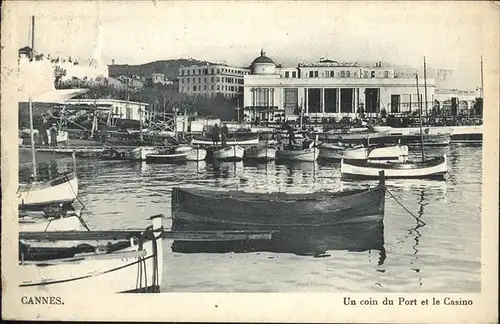 Cannes Alpes-Maritimes Port Casino Schiff / Cannes /Arrond. de Grasse