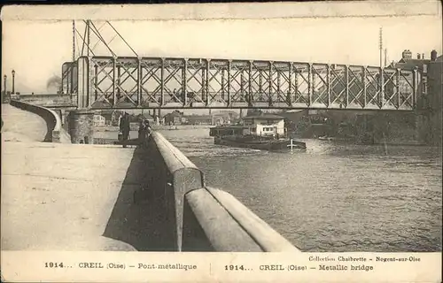 Creil Pont Metallique Schiff  / Creil /Arrond. de Senlis