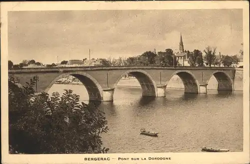 Bergerac Pont Dordogne Schiff  / Bergerac /Arrond. de Bergerac