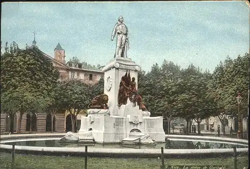 Nice Alpes Maritimes Statue Garibaldi / Nice /Arrond. de Nice