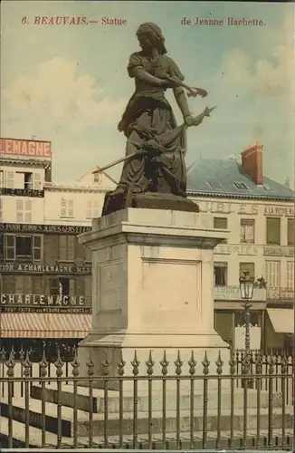 Beauvais Statue de Jeanne Harhette / Beauvais /Arrond. de Beauvais