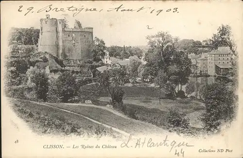 Clisson Ruines du Chateau / Clisson /Arrond. de Nantes
