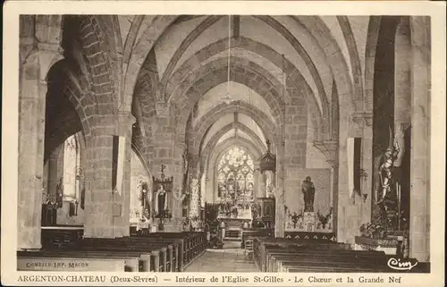 Argenton-Chateau Eglise St. Gilles / Argenton-les-Vallees /Arrond. de Bressuire