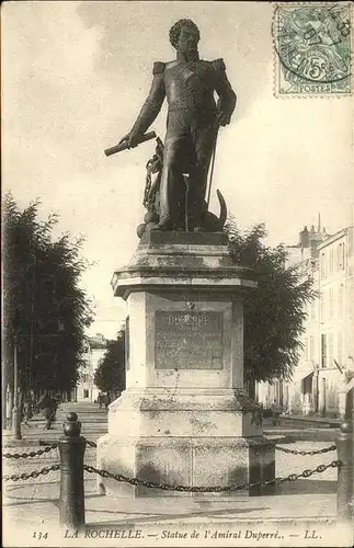 La Rochelle Charente-Maritime Statue de L'Amiral Duperre / La Rochelle /Arrond. de La Rochelle