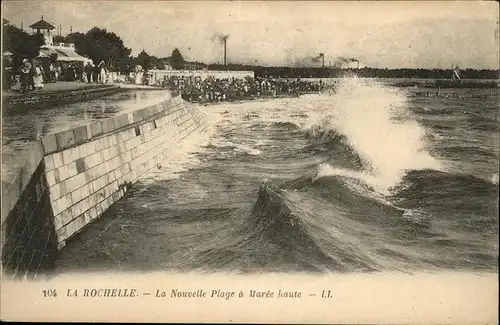 La Rochelle Charente-Maritime Plage maree haute / La Rochelle /Arrond. de La Rochelle