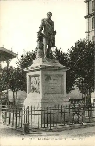 Pau Statue de Henri IV / Pau /Arrond. de Pau