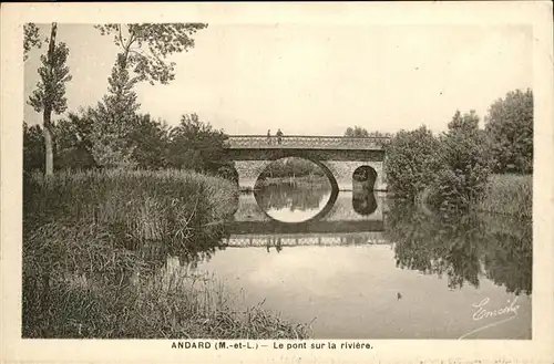 Andard Pont sur la riviere / Andard /Arrond. d Angers