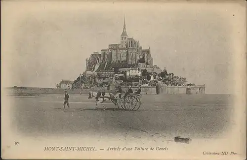 Mont-Saint-Michel Voiture de Genets / Pontorson /Arrond. d Avranches