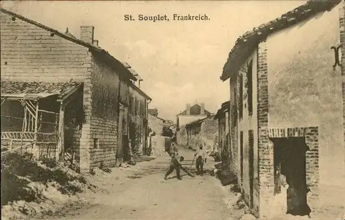 Saint-Souplet-sur-Py Dorfstrasse / Saint-Souplet-sur-Py /Arrond. de Reims