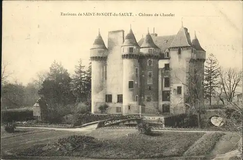Saint-Benoit-du-Sault Chateau de Chazelet / Saint-Benoit-du-Sault /Arrond. du Blanc