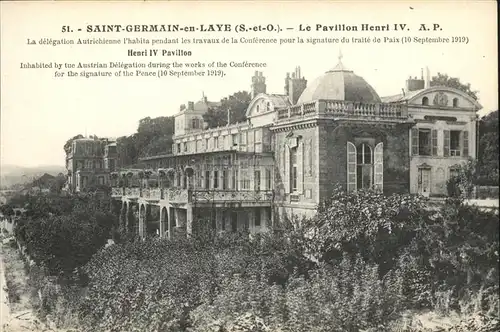 Saint-Germain-en-Laye Le Pavillon Henri IV / Saint-Germain-en-Laye /Arrond. de Saint-Germain-en-Laye