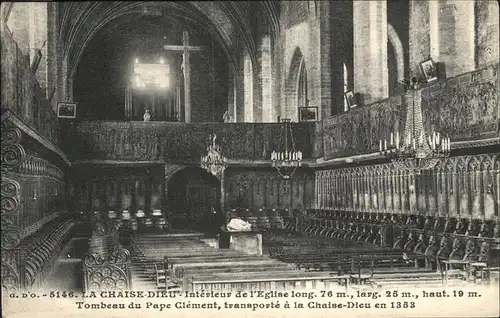 La Chaise-Dieu Tombeau du Pape Clement Kirche / La Chaise-Dieu /Arrond. de Brioude