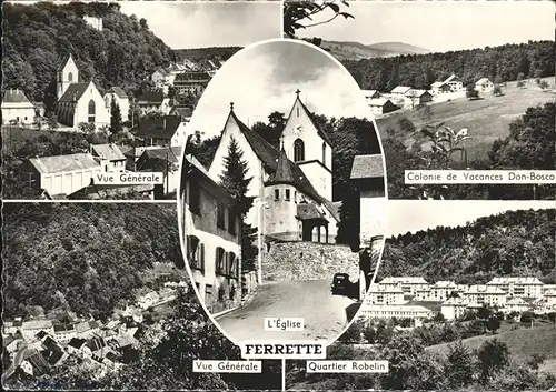 Ferrette Haut-Rhin Vue Generale, Vacances Don-Bosco / Ferrette /Arrond. d Altkirch