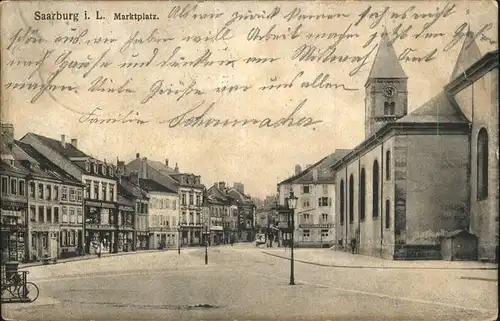 Saarburg Lothringen Marktplatz  / Sarrebourg /Arrond. de Sarrebourg