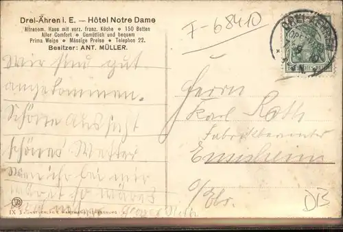 Drei-aehren Trois Epis Elsass Hotel Notre Dame x