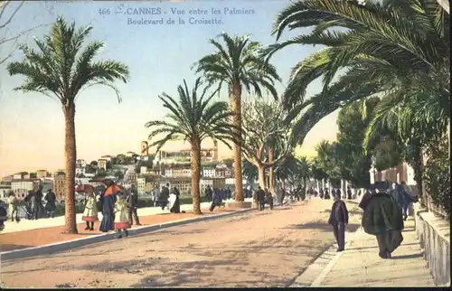 Cannes Palmiers Boulevard Croisette x