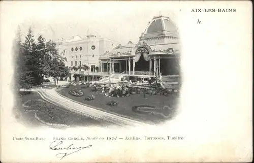 Aix-les-Bains Jardin Theatre Terrasse Grand Cercle x