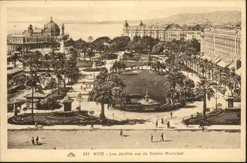 ws65902 Nice Alpes Maritimes Nice Jardin Casino Municipal * Kategorie. Nice Alte Ansichtskarten