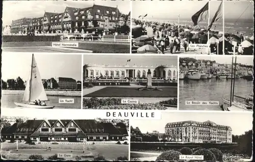 Deauville Planches Bassin Yachts Royal Hotel Gare Bahnhof x
