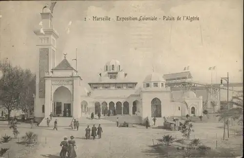 ws65969 Marseille Marseille Exposition Coloniale Palais Algerie * Kategorie. Marseille Alte Ansichtskarten