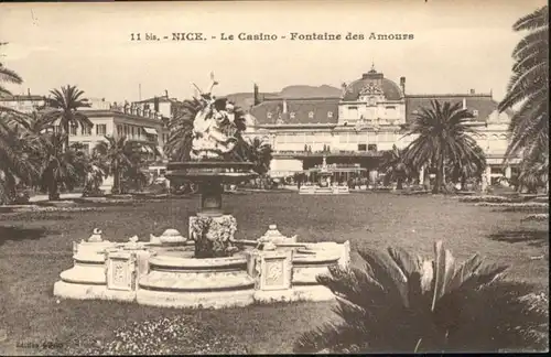 ws66041 Nice Alpes Maritimes Nice Casino Fontaine Amours * Kategorie. Nice Alte Ansichtskarten