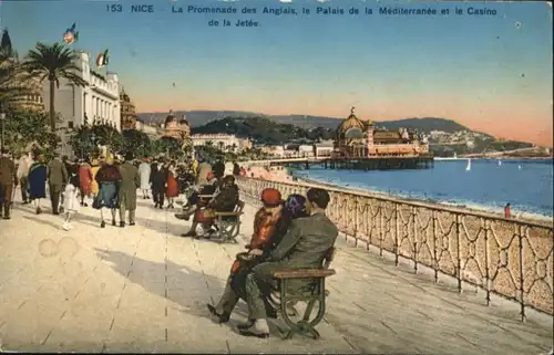 ws66042 Nice Alpes Maritimes Nice Promenade Anglais * Kategorie. Nice Alte Ansichtskarten