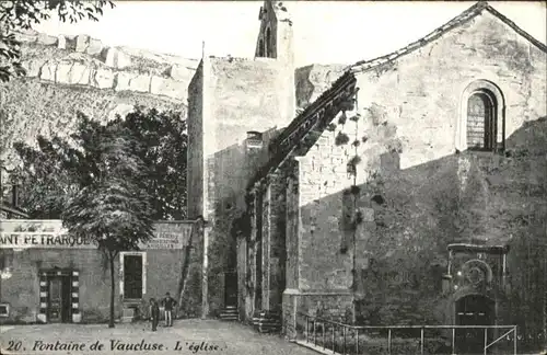 Fontaine-de-Vaucluse Fontaine Eglise *