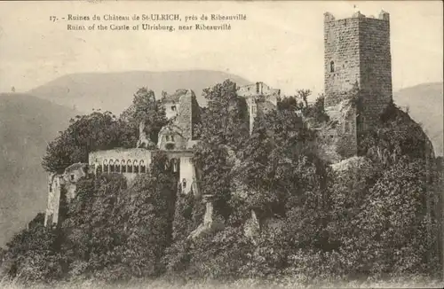 Ribeauville Ruines Chateau St. Ulrich x