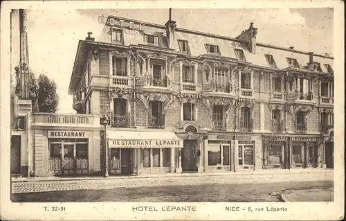 ws66575 Nice Alpes Maritimes Nice Hotel Lepante * Kategorie. Nice Alte Ansichtskarten