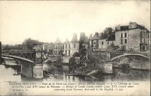 La Ferte-sous-Jouarre Le Pont detruit *