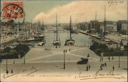 Le Havre Bassin Commerce Hafen x