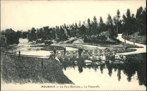 Roubaix Parc Barbieux Passerelle  *