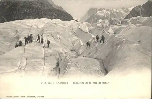 Chamonix-Mont-Blanc Traversee Mer Glace Gletscher *