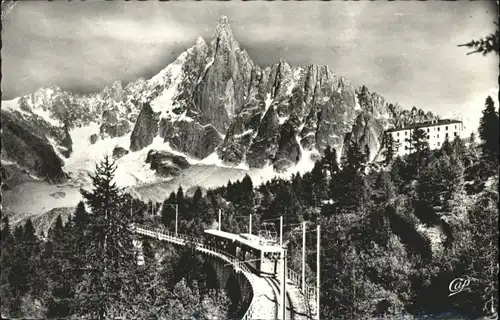 Chamonix-Mont-Blanc Montenvers Aiguille Dru Eisenbahn x