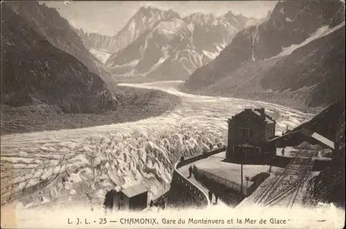 Chamonix-Mont-Blanc Gare Bahnhof Montenvers Mer Glace Gletscher *
