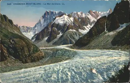 Chamonix-Mont-Blanc Mer Glace Gletscher *