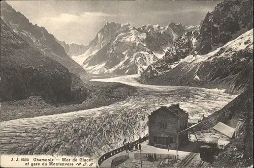 Chamonix-Mont-Blanc Mer Glace Gare Montenvers Bahnhof Gletscher *