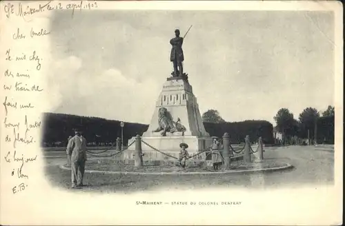 Saint-Maixent Statue Colonel Denfert x