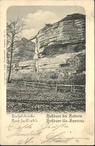 Hohbarr Teufelsbruecke bei Zabern x