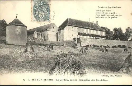 L Isle-sur-Serein L'Isle-sur-Serein La Cordelle x