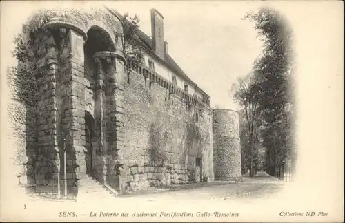 Sens Poterne Anciennes Fortifications Gallo Romaines *