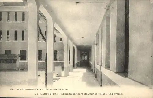 Carpentras Ecole Superieur Jeunes Filles Les Preaux *