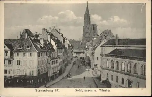 Strasbourg Alsace Strassburg Elsass Goldgiessen Muenster x