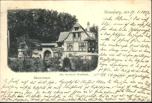 Strasbourg Alsace Strassburg Elsass Bauernhaus x