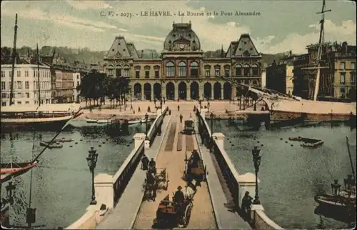 Le Havre La Bourse le Pont Alexandre *