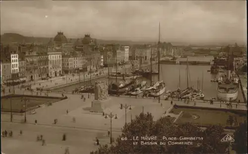 Le Havre Place Gambetta Bassin du Commerce *