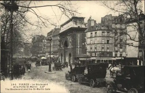 Paris le Boulevard la Porte St-Martin *