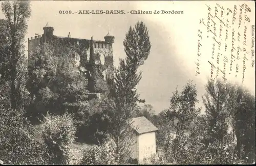 Aix-les-Bains Chateau de Bordeau x